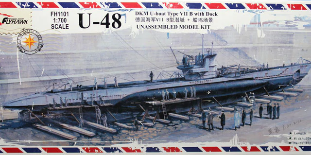 FH1101: DKM U-Boat Type VII B U-48 with dock