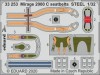 1/32 253: Mirage 2000 C seatbelts STEEL