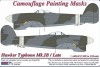 1/32 009: Hawker Typhoon Mk.Ib/Late Version Camouflage Paint Mas