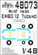 1/48 073: EMB312 TUCANO PAINT MASK