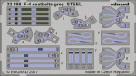 1/32 898: F-4 seatbelts grey STEEL