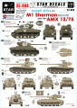 SD35884:Israeli AFVs #3 M1 Sherman + AMX 13/75.