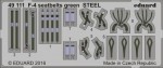 1/48 111: F-4 Phantom seatbelts green STEEL