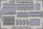 1/72 051: F-4 Phantom  seatbelts grey STEEL