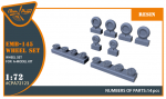 1/72 123: EMB-145 wheel set for A-model kits