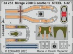 1/32 253: Mirage 2000 C seatbelts STEEL
