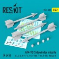 1/32 0233: AIM-9D Sidewinder missile (4 Pcs.)
