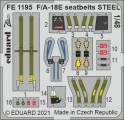 1/48 1195: F/A-18E seatbelts STEEL
