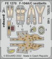 1/48 1270: F-104A/ C seatbelts STEEL