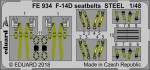 1/48 934: F-14D seatbelts STEEL