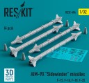 1/32 484: AIM-9X Sidewinder missiles
