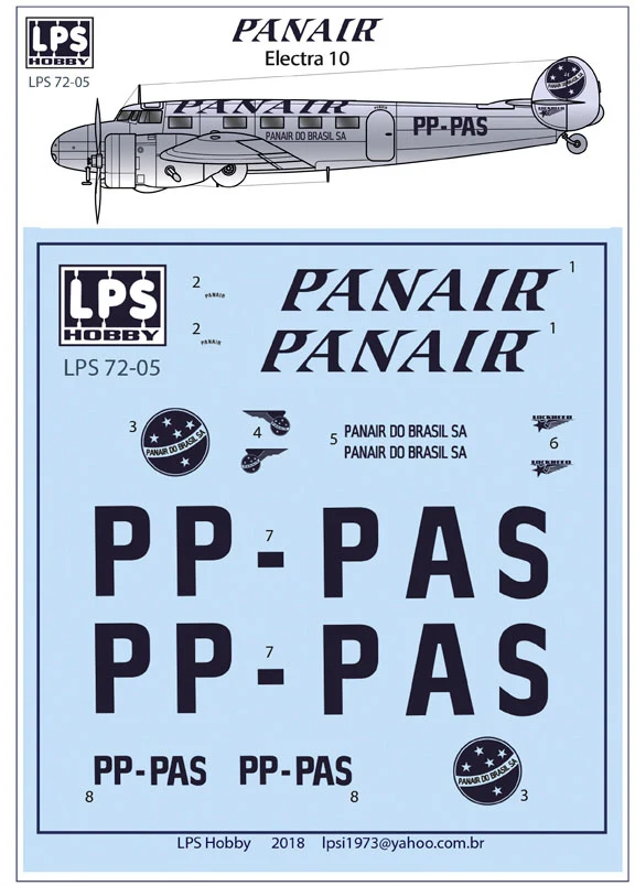 1/72 005: Panair do Brasil Lockheed Electra 10